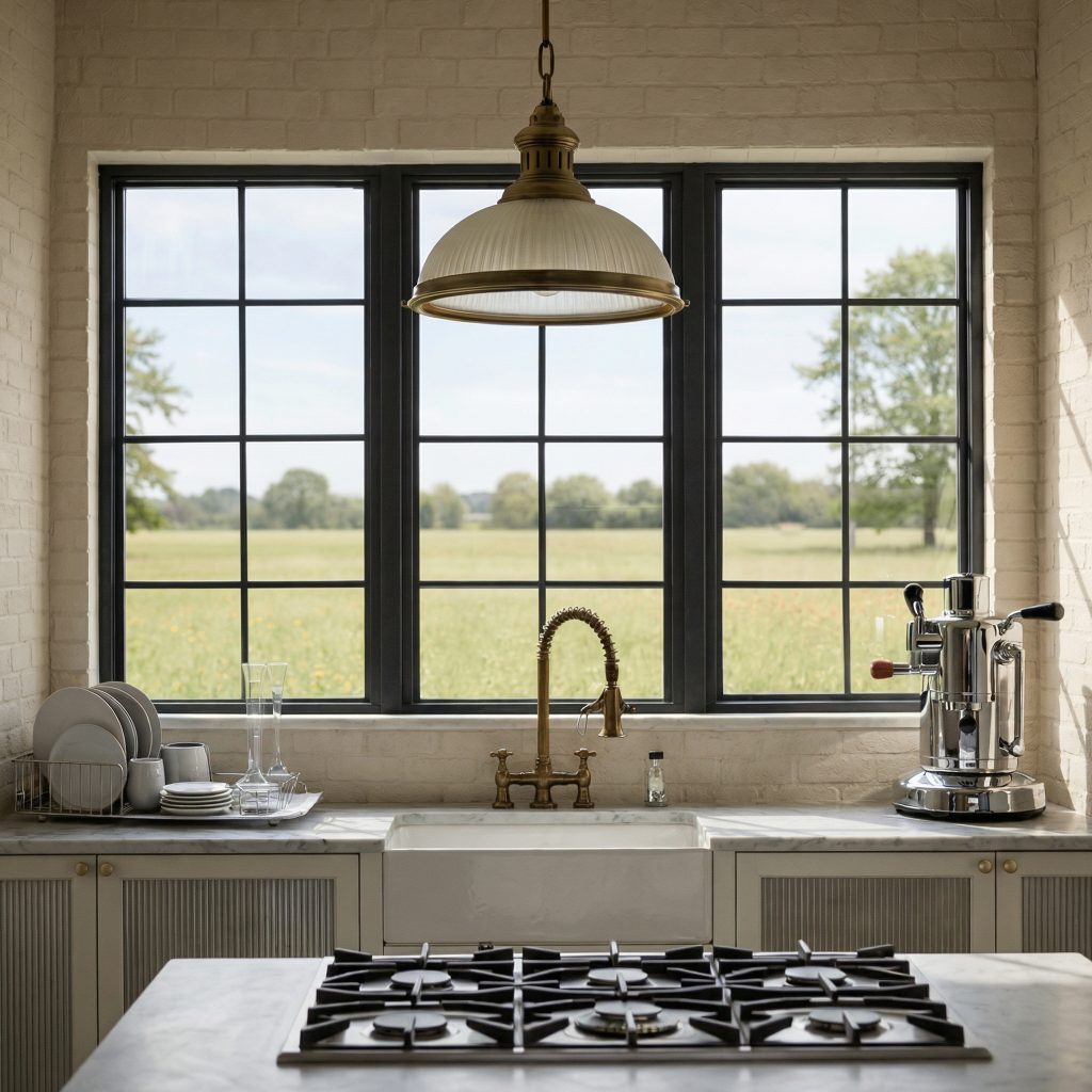Steel Window in Kitchen