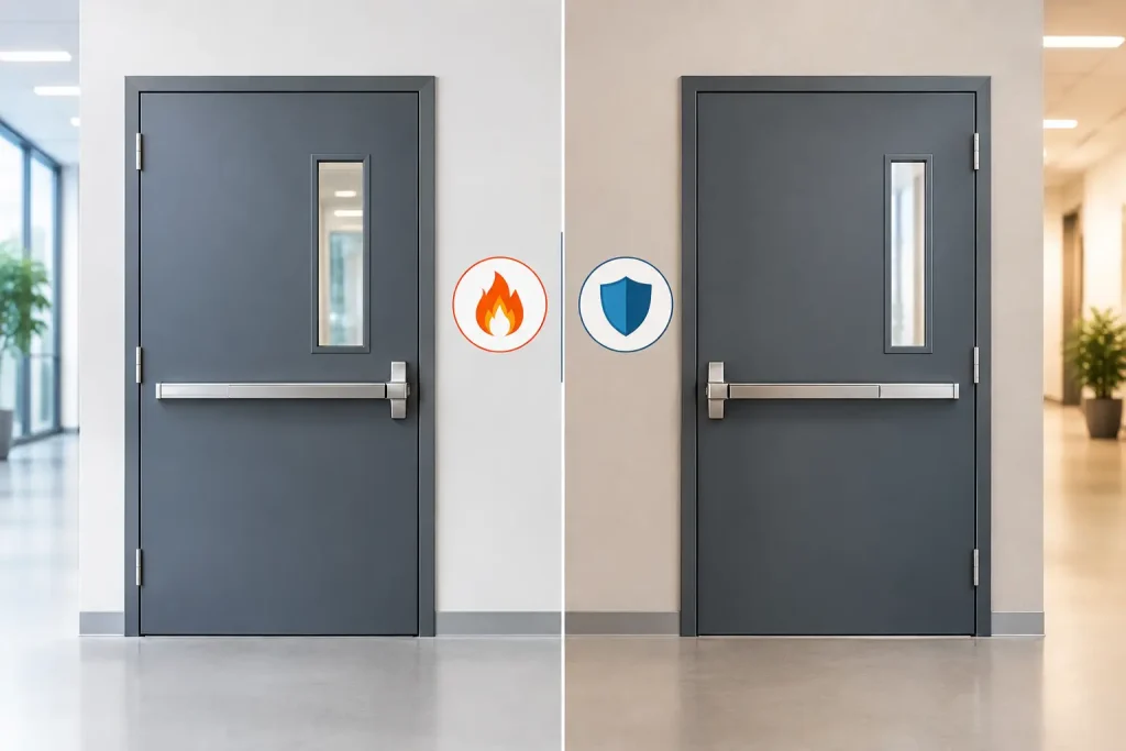 E60 versus EI60 doors for safer specifications