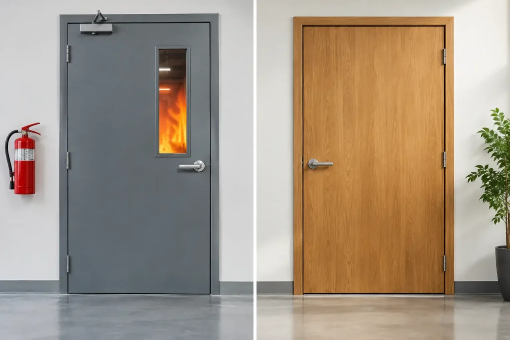 Fire Rated Versus Standard Doors Compared