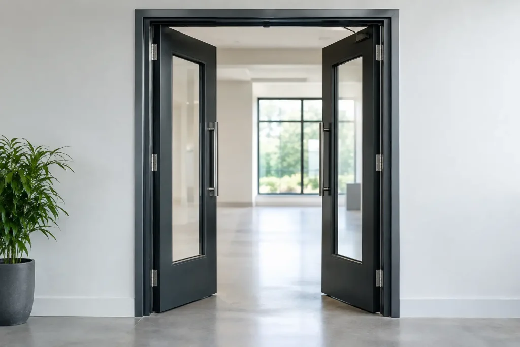 Installing Internal Steel Double Doors Well